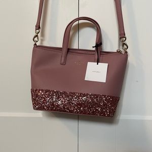 Kate spade pink sparkle purse
